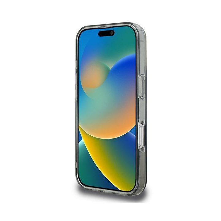 Dėklas iPhone 16 Pro Max Karl Lagerfeld juodas metalinis – stilingas pasirinkimas
