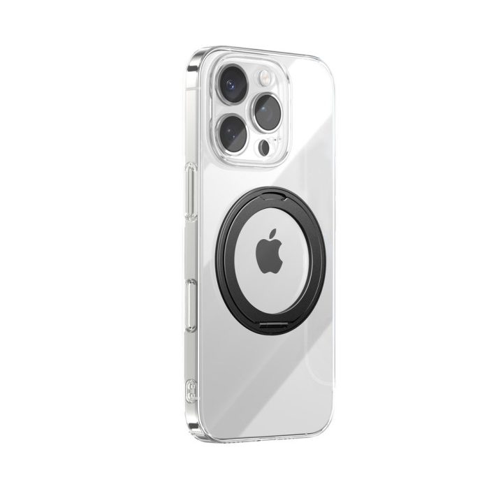 Dėklas itin plonas iPhone 16 Pro Max su žiediniu stovu – patogumui ir apsaugai kasdien.