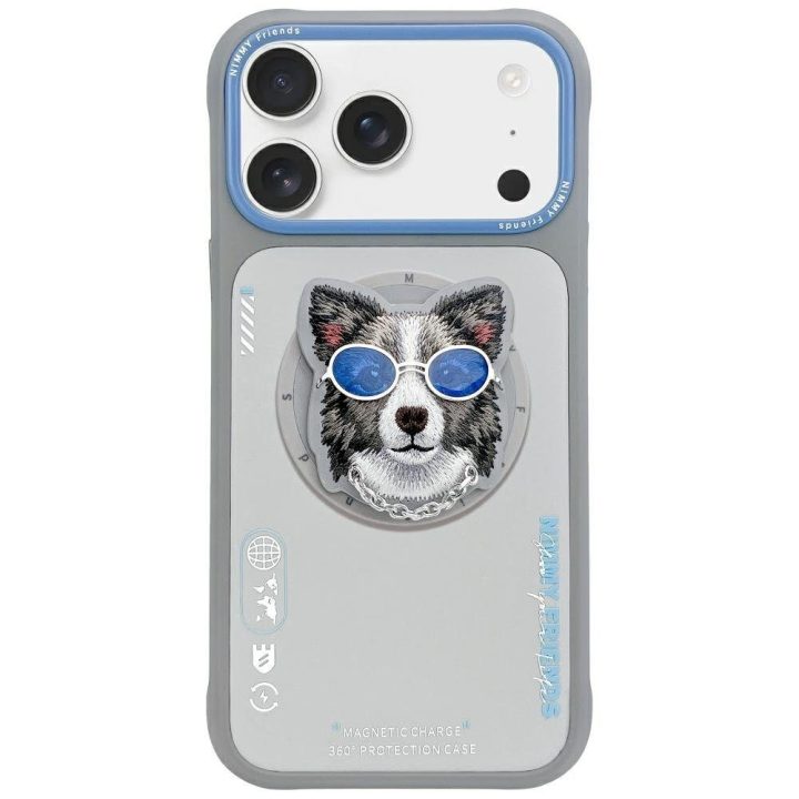 Dėklas MagSafe iPhone 17 Nimmy Glasses Cool – stilingai apsaugai su magnetiniu patogumu.