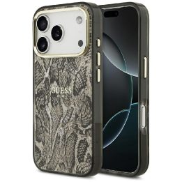Dėklas MagSafe iPhone 17 Pro Max Guess raštuotas – stilingai apsaugai ir patogiam naudojimui.