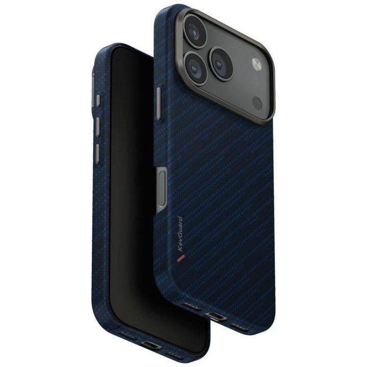Dėklas iPhone 17 Pro Uniq Keva EDGE Magclick – patogiam įkrovimui ir kasdieniai apsaugai.