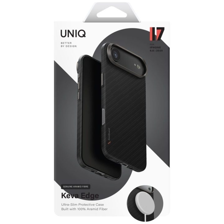 Dėklas iPhone Air Uniq Keva EDGE Magclick – apsaugai ir belaidžiam įkrovimui kasdien.