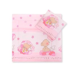Patalynės komplektas kūdikiui Teddy Bear Pram – jaukumui ir saldiems sapnams.