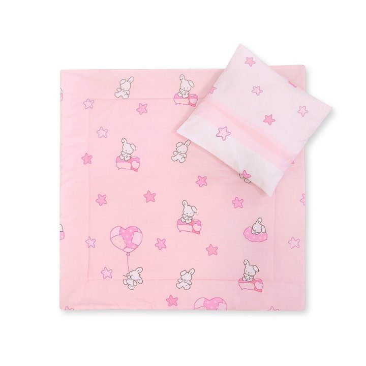 Patalynės komplektas kūdikiui Teddy Bear Pram – jaukumui ir saldiems sapnams.