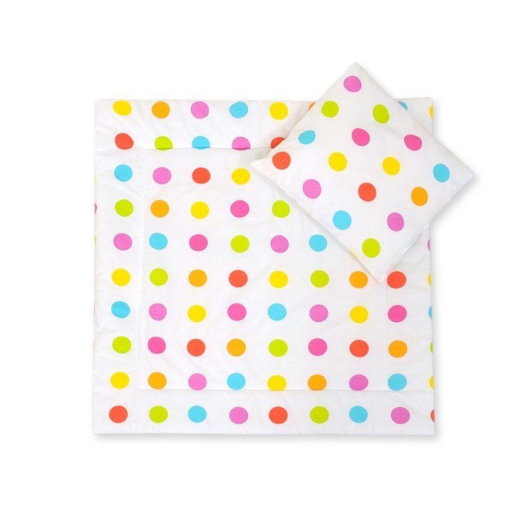 Patalynės komplektas kūdikių vežimėliui Bright Dots – jaukumui ir saldžiam miegui mažyliui.