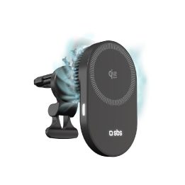 Laikiklis magnetinis su belaidžiu įkrovikliu 25W SBS – stabilumui ir greitam įkrovimui kelyje.