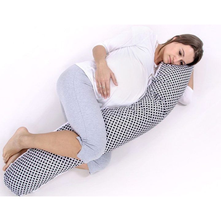 Pagalvė nėščiosioms ilga su nuimamu užvalkalu – komfortui ir atramai laukimo metu.