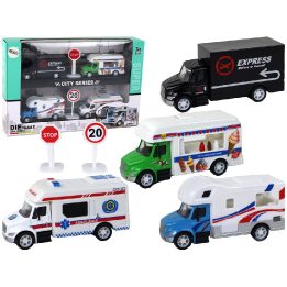 Žaislinė mašina kemperis ledainė su trinties pavara – džiaugsmui ir kūrybiškiems nuotykiams.
