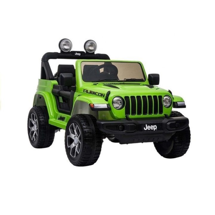 Elektromobilis džipas 4x4 Rubicon – nuotykiams ir smagiam važiavimui lauke.