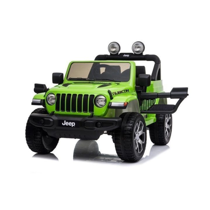Elektromobilis džipas 4x4 Rubicon – nuotykiams ir smagiam važiavimui lauke.