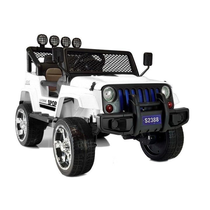 Elektrinis automobilis vaikams Jeep S2388 – nuotykiams ir smagiam vairavimui lauke.