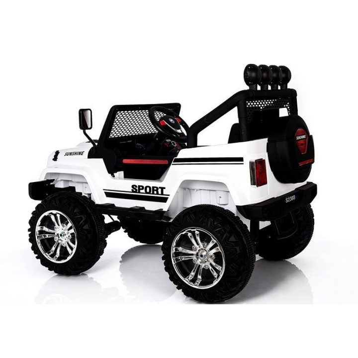 Elektrinis automobilis vaikams Jeep S2388 – nuotykiams ir smagiam vairavimui lauke.