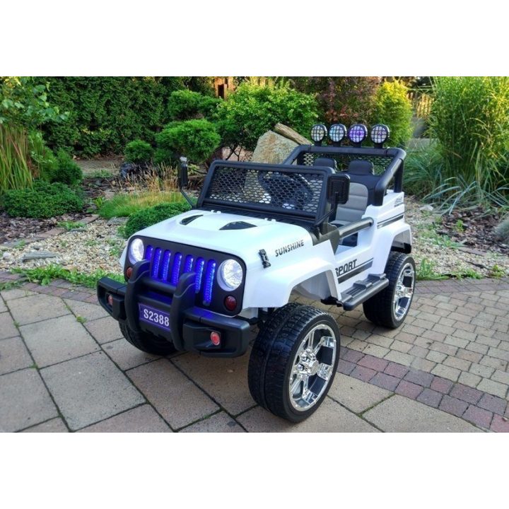 Elektrinis automobilis vaikams Jeep S2388 – nuotykiams ir smagiam vairavimui lauke.