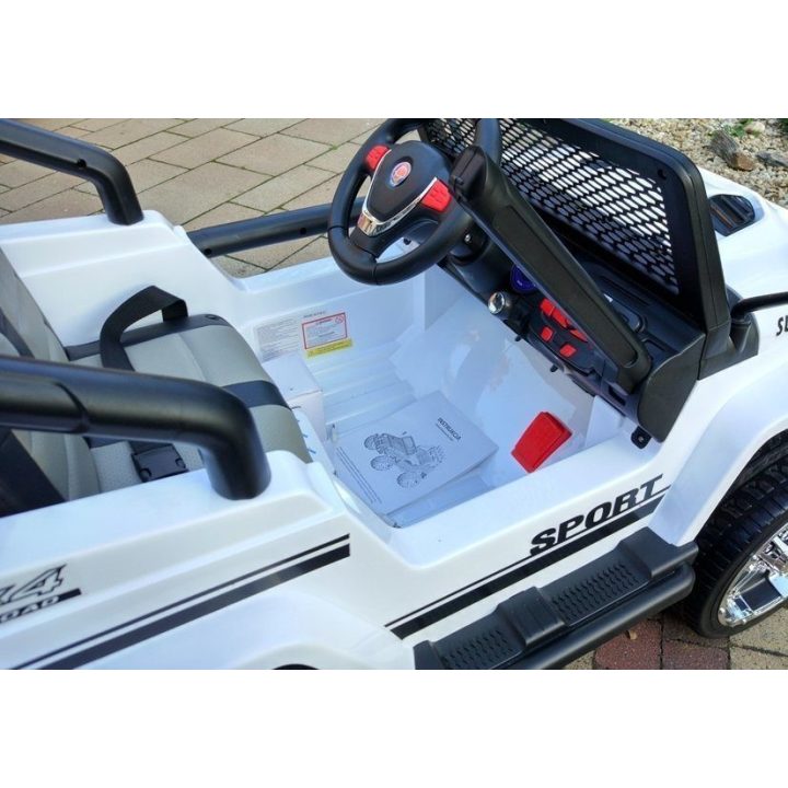 Elektrinis automobilis vaikams Jeep S2388 – nuotykiams ir smagiam vairavimui lauke.