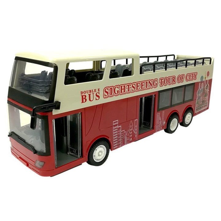 Autobusas R/C dviaukštis 1:18 – linksmiems nuotykiams ir kūrybiškiems žaidimams.