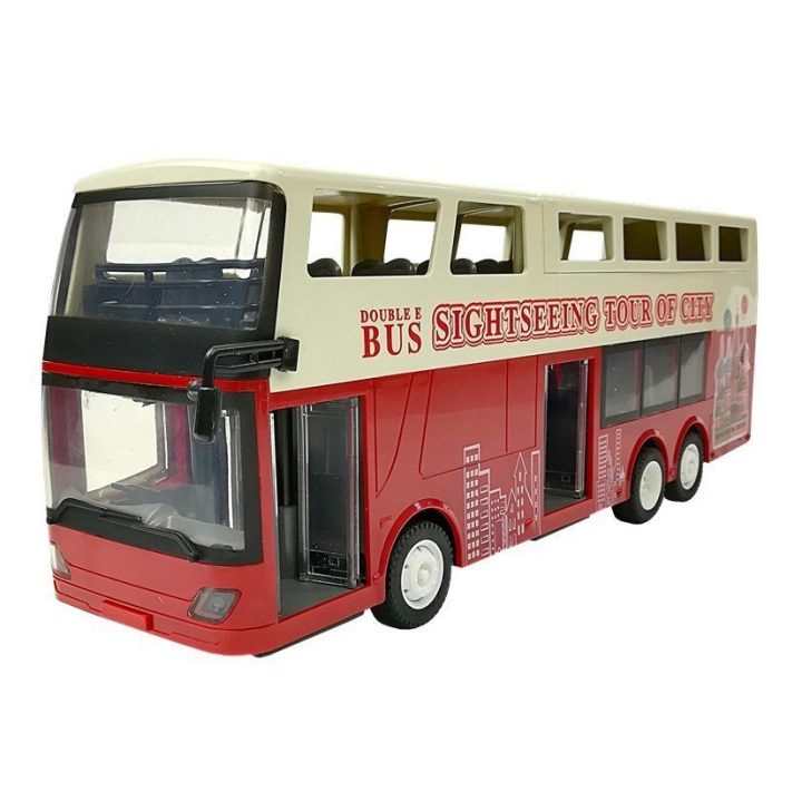 Autobusas R/C dviaukštis 1:18 – linksmiems nuotykiams ir kūrybiškiems žaidimams.