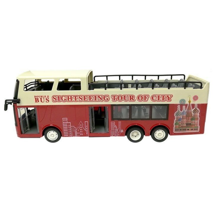 Autobusas R/C dviaukštis 1:18 – linksmiems nuotykiams ir kūrybiškiems žaidimams.