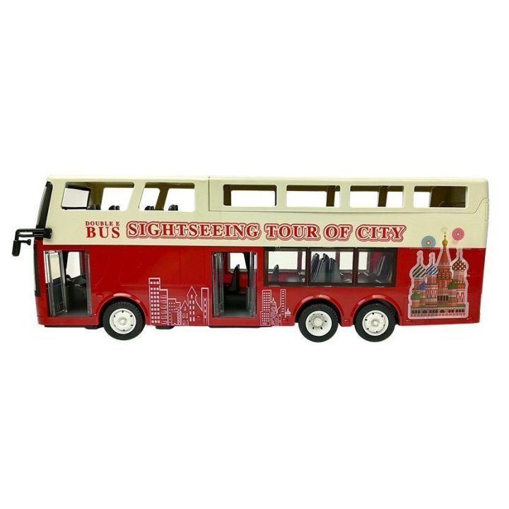 Autobusas R/C dviaukštis 1:18 – linksmiems nuotykiams ir kūrybiškiems žaidimams.