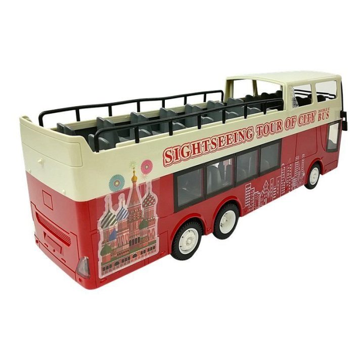 Autobusas R/C dviaukštis 1:18 – linksmiems nuotykiams ir kūrybiškiems žaidimams.