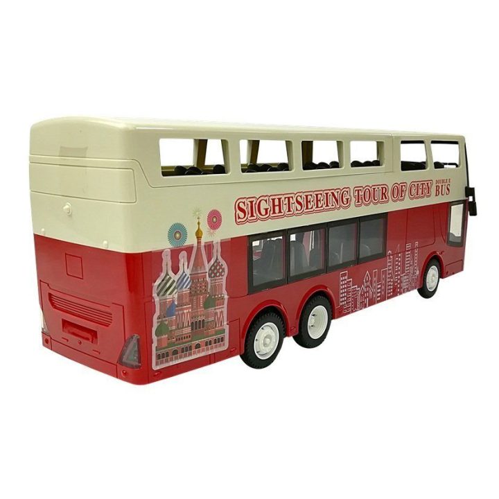Autobusas R/C dviaukštis 1:18 – linksmiems nuotykiams ir kūrybiškiems žaidimams.