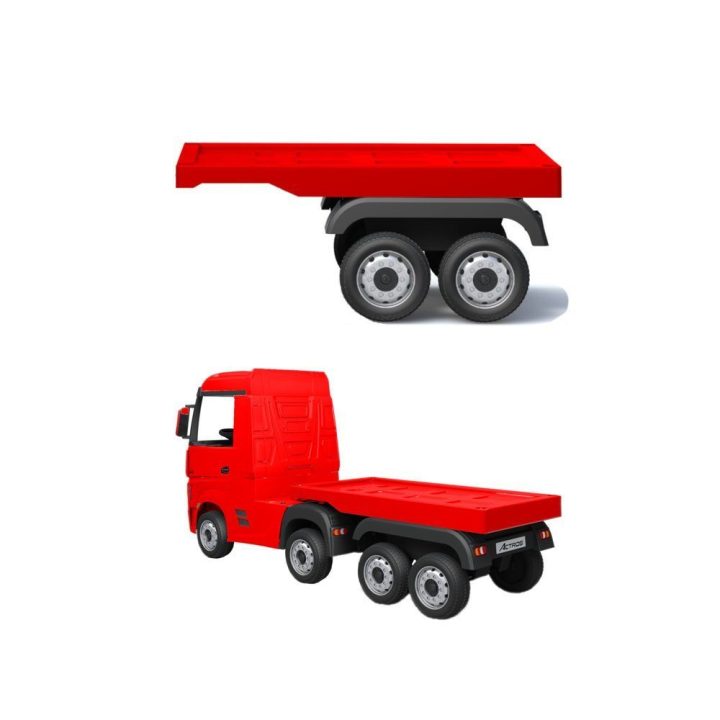 Sunkvežimis su puspriekabe Mercedes Scania Actros – žaismingiems nuotykiams ir vaizduotei.