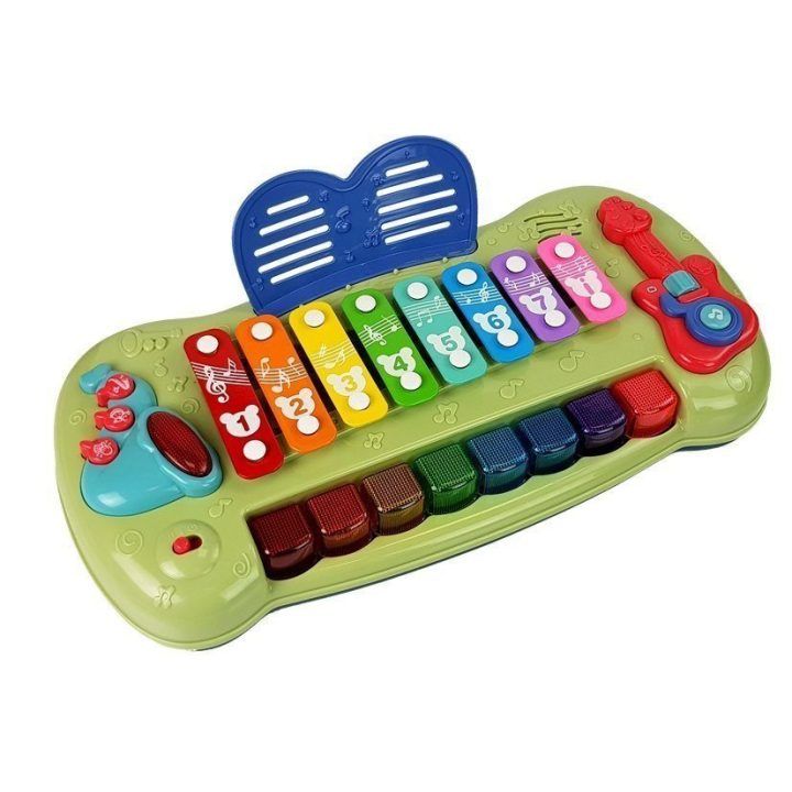 Pianinas su apšviestais klavišais Baby Grand – žaidimams ir muzikos atradimams.