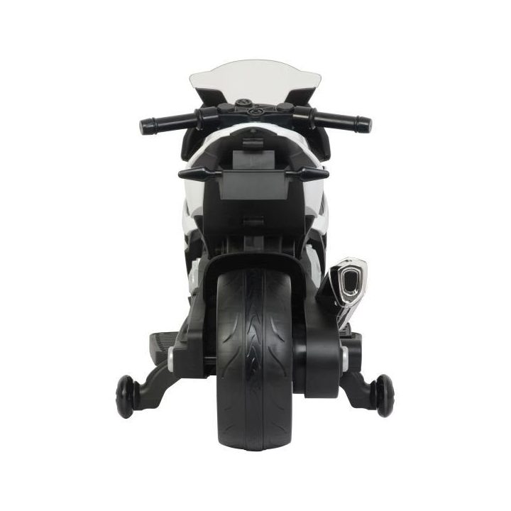 Motociklas elektrinis BMW S1000RR balta versija – mažiesiems greičio entuziastams ir žaidimų nuotykiams.