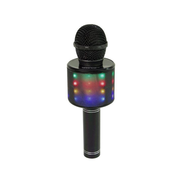 Mikrofonas belaidis su USB garsiakalbiu WS-858 – karaoke linksmybėms ir įrašymui namuose.