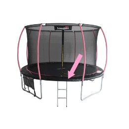 Danga batutui Sport Max 16ft juoda rožinė – saugumui ir ilgaamžiškumui lauke.