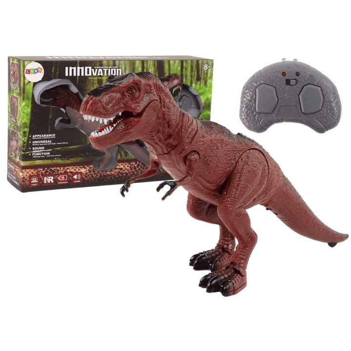 Žaislas dinozauras su garsu ir pulteliu – džiaugsmui ir nuotykiams namuose.