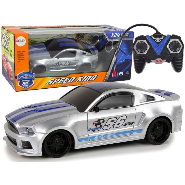 Mašinėlė valdomu pultu Speed King 1:24 – greičiui ir azartui žaidimų trasoje.