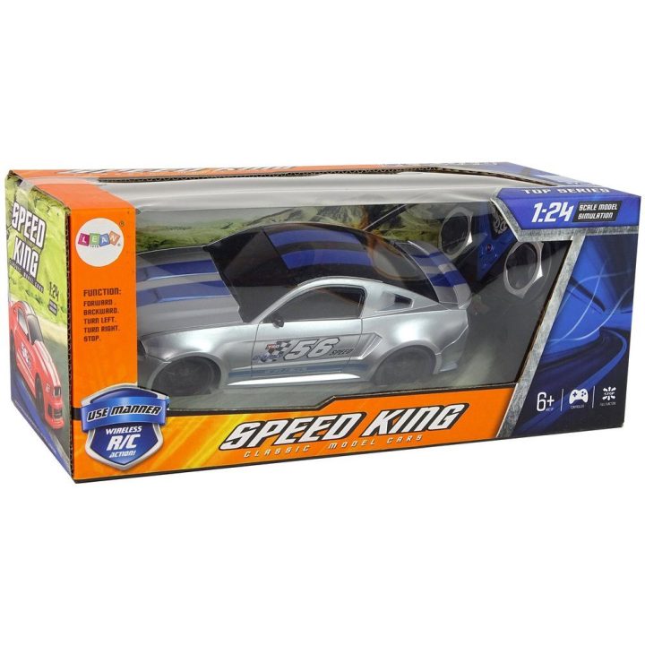 Mašinėlė valdomu pultu Speed King 1:24 – greičiui ir azartui žaidimų trasoje.