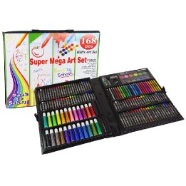 Dailės rinkinys lagamine 168 dalių Mega Art Set – kūrybiškumui ir įkvėpimui bet kur.