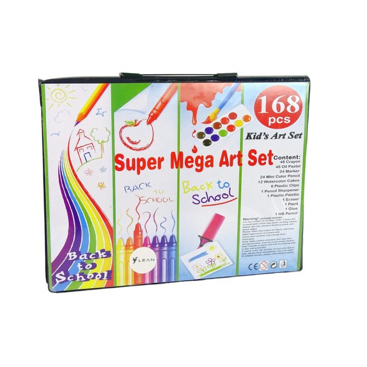 Dailės rinkinys lagamine 168 dalių Mega Art Set – kūrybiškumui ir įkvėpimui bet kur.