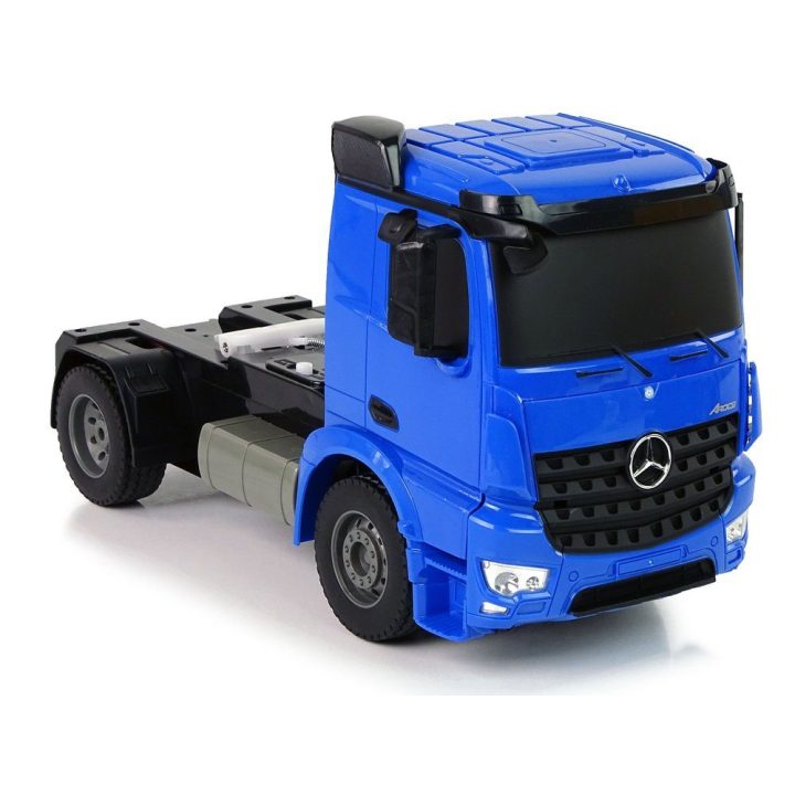 Sunkvežimis Mercedes Arocs R/C su konteineriu – nuotykiams ir valdymo džiaugsmui.