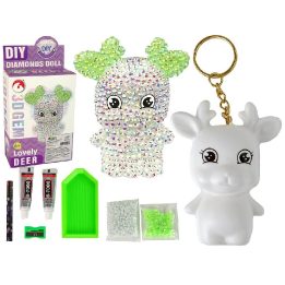 Rinkinys 3D balto elnio deimantinis DIY – kūrybiniam laisvalaikiui ir dekorui namuose.