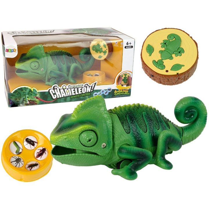 Žaislas chameleonas su pulteliu 28 cm – džiaugsmui ir kūrybiškiems nuotykiams.