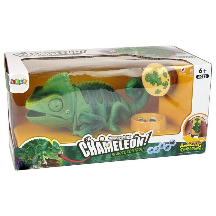 Žaislas chameleonas su pulteliu 28 cm – džiaugsmui ir kūrybiškiems nuotykiams.