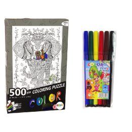 Dėlionė 500 dalių Elephant Colours – ramiam laisvalaikiui ir kūrybinei atgaivai.