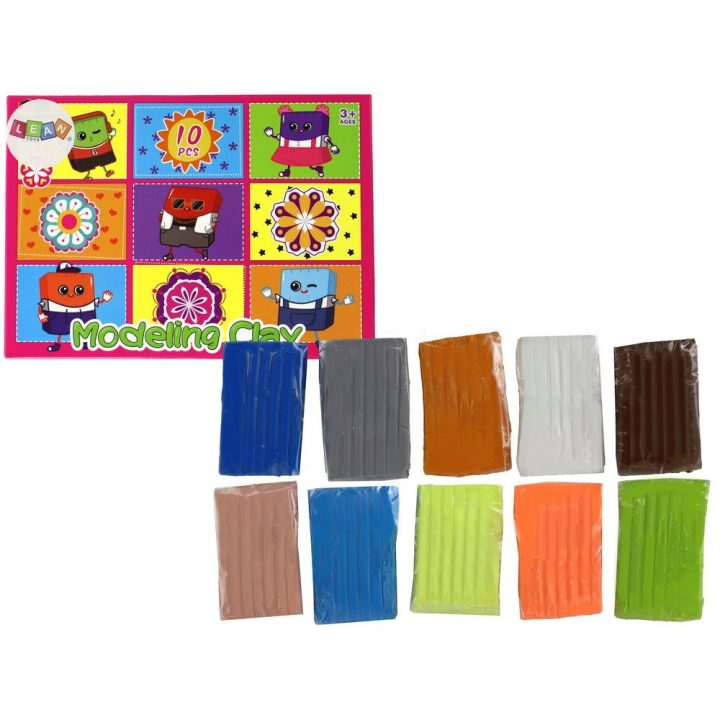 Plastilinas 10 spalvų Artistic Set – kūrybiškiems žaidimams ir smagiam lipdymui.