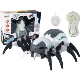 Žaislas voras baltas ir pilkas su pulteliu – džiaugsmui ir kūrybiškiems nuotykiams.