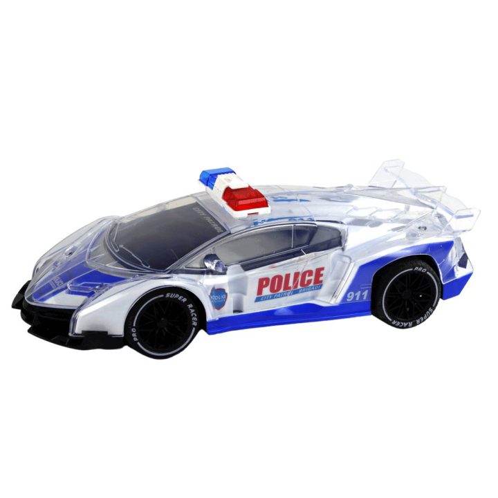 Mašinėlė policijos RC 1:16 su šviesomis – žaidimams ir greičio nuotykiams.