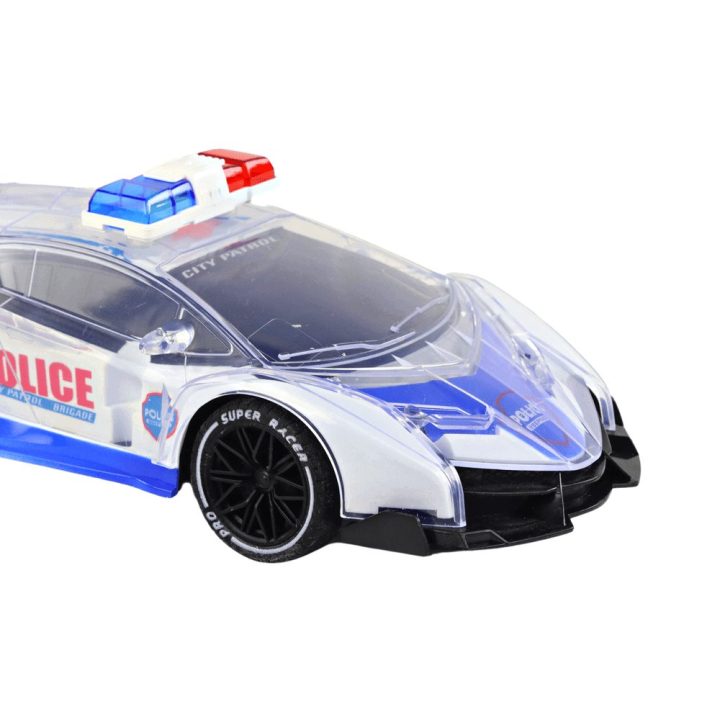 Mašinėlė policijos RC 1:16 su šviesomis – žaidimams ir greičio nuotykiams.
