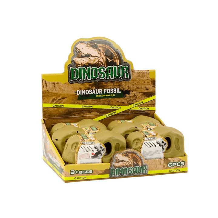 Rinkinys archeologinis dinozaurų fosilijos – atradimų džiaugsmui ir smalsumui skatinti.