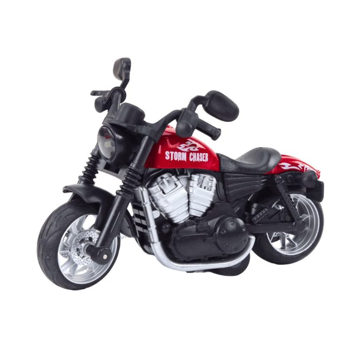 Motociklas su trinties pavara Harley – nuotykiams ir vaizduotei žaidimų metu.