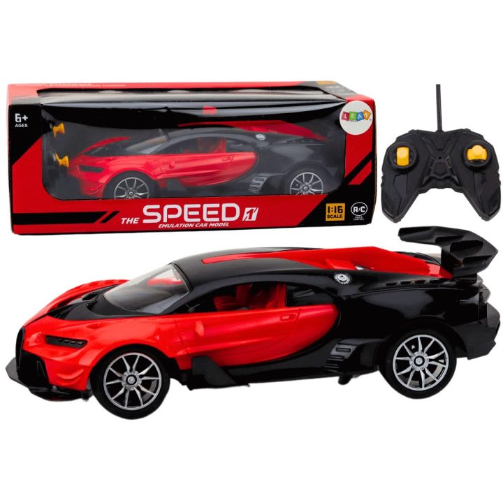 Automobilis valdomas nuotoliniu būdu sportinis 1:16 – greičiui ir pramogai žaidimų metu.