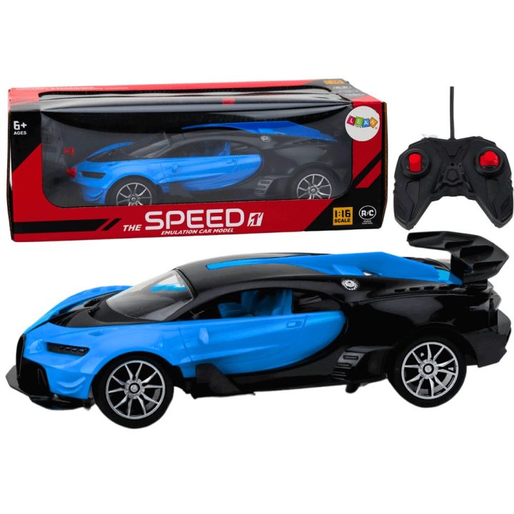Automobilis valdomas nuotoliniu būdu sportinis 1:16 – greičiui ir linksmybėms žaidimų metu.