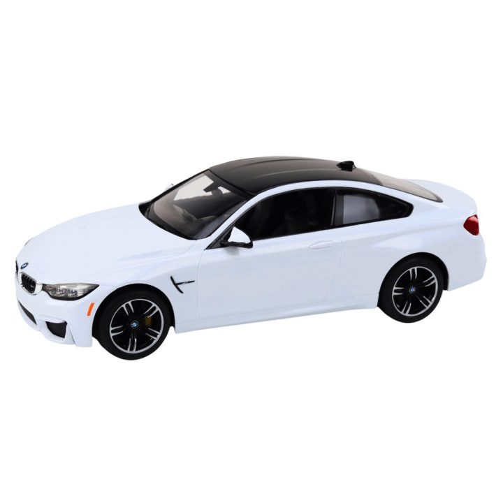 Mašinėlė BMW M4 1:14 su pultu – greičiui ir pramogai kiekvieną dieną.