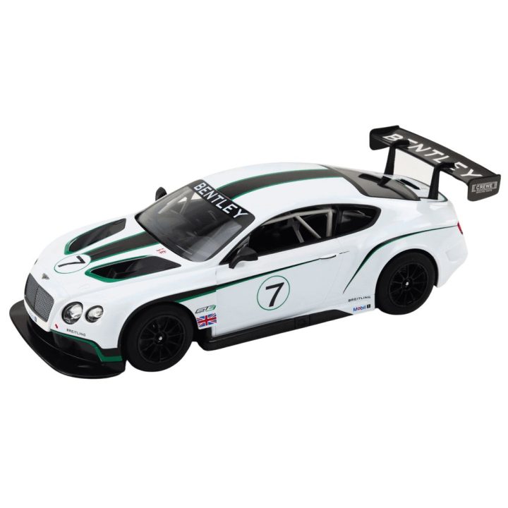 Žaislinė mašina Bentley Continental GT3 RC – greičiui ir pramogai mažiesiems lenktynininkams.