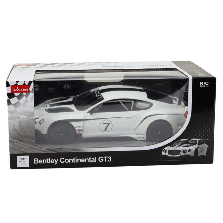 Žaislinė mašina Bentley Continental GT3 RC – greičiui ir pramogai mažiesiems lenktynininkams.